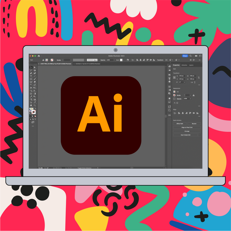 How to use Illustrator to merge shapes